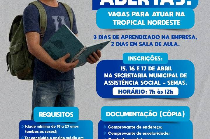VAGAS PARA JOVEM APRENDIZ – PRIMEIRO PASSO