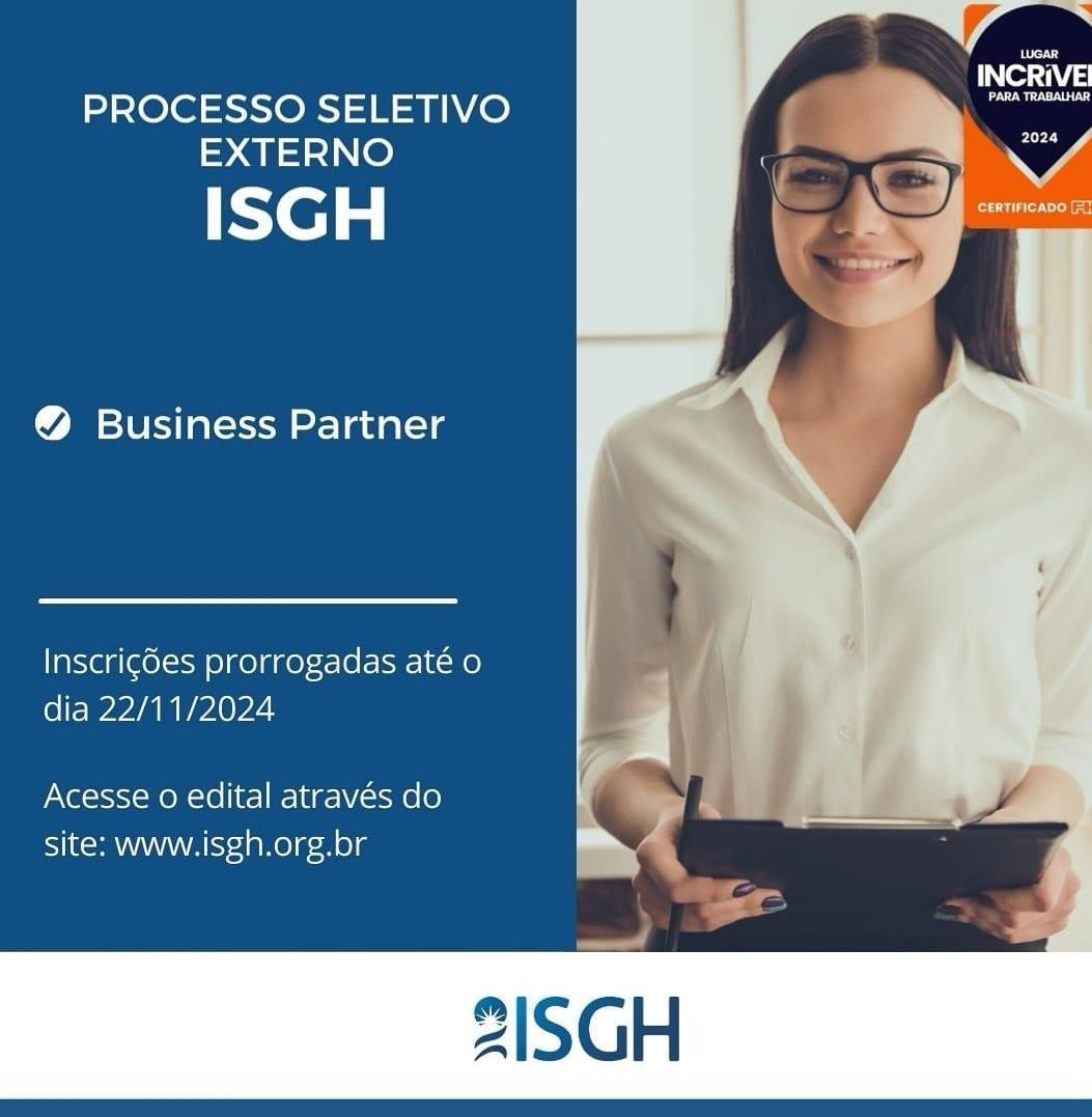 PROCESSO SELETIVO EXTERNO PARA VAGA BUSINESS PARTNER