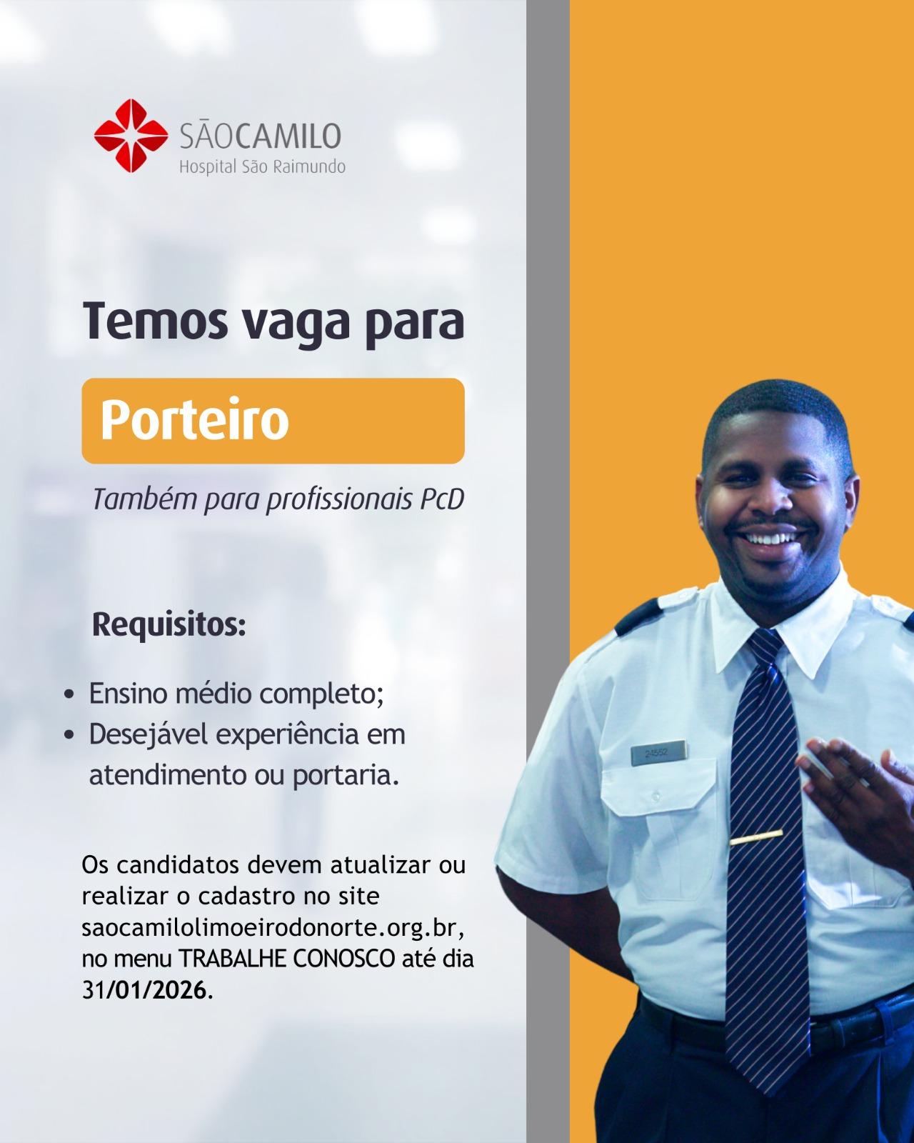 CADASTRO RESERVA PARA PORTEIRO 