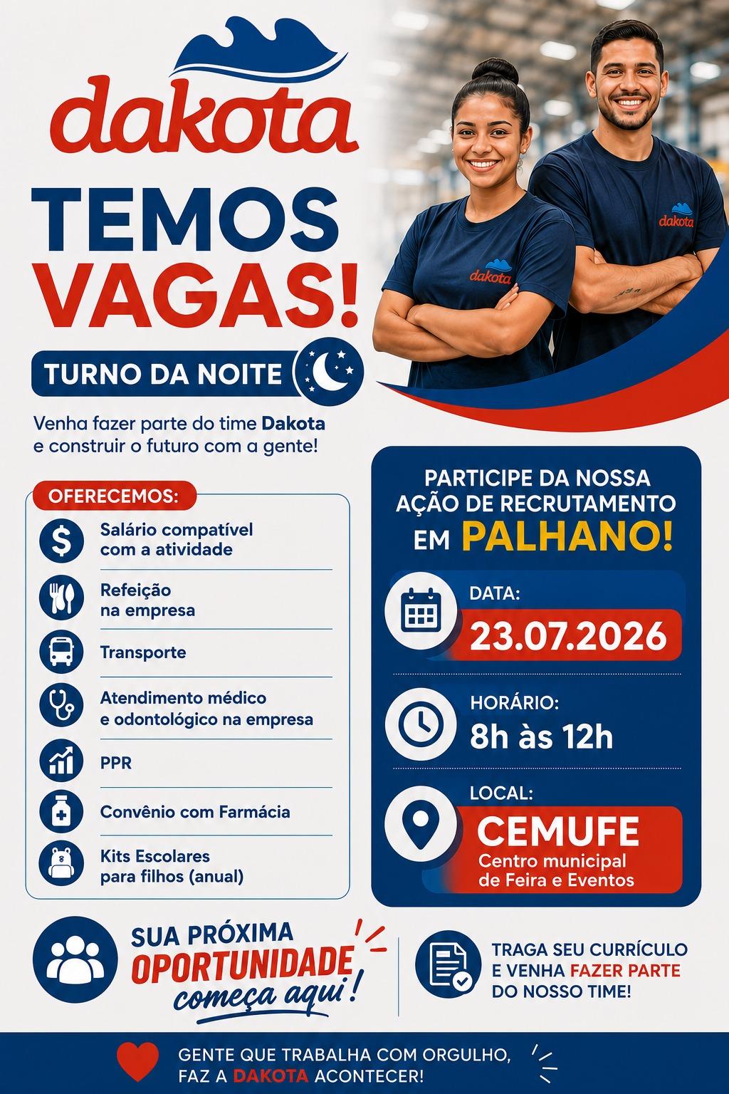FEIRÃO DE VAGAS EM PALHANO